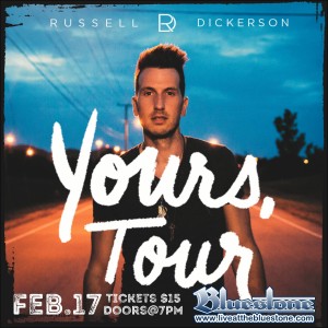 Russell Dickerson Live February 17th @ The Bluestone | Columbus | Ohio | United States