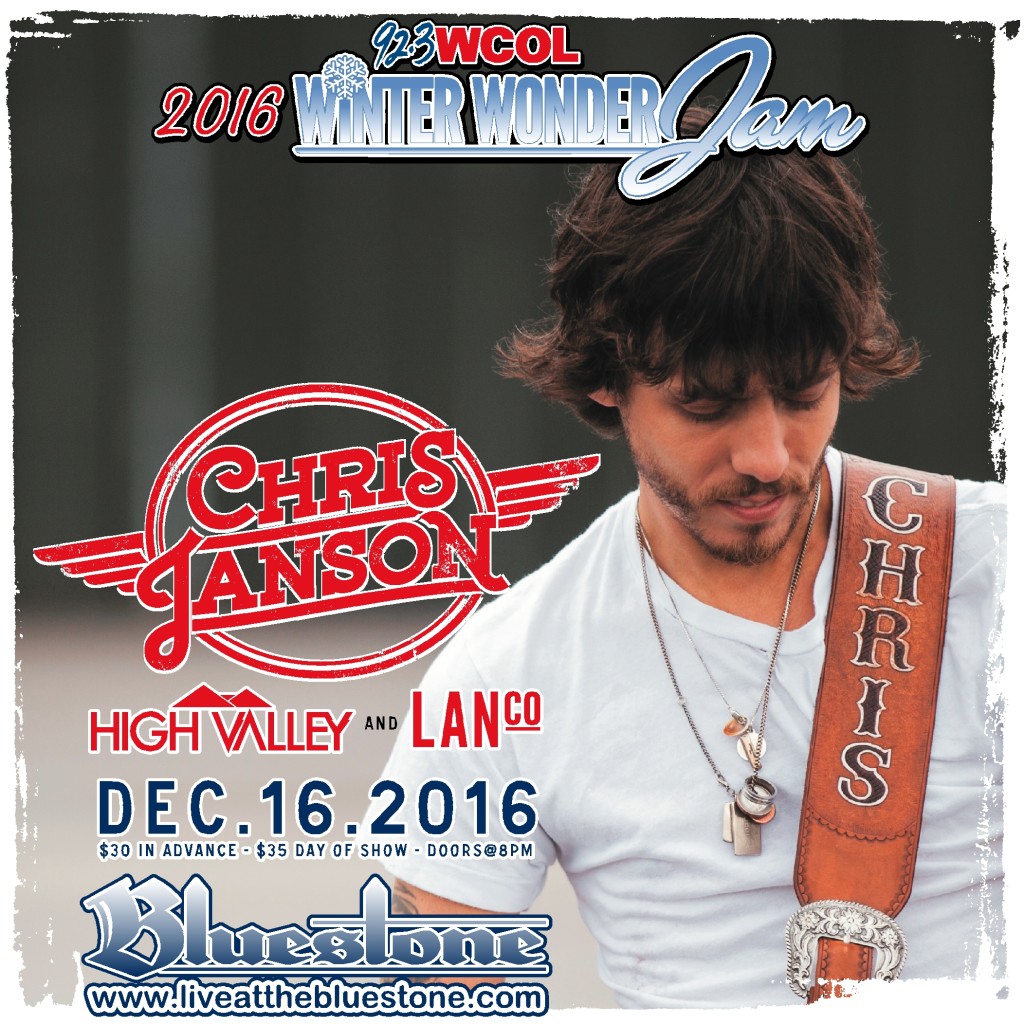 Chris Janson at WCOL Winter Wonder Jam 2016 @ The Bluestone | Columbus | Ohio | United States